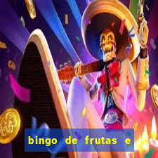 bingo de frutas e legumes para imprimir